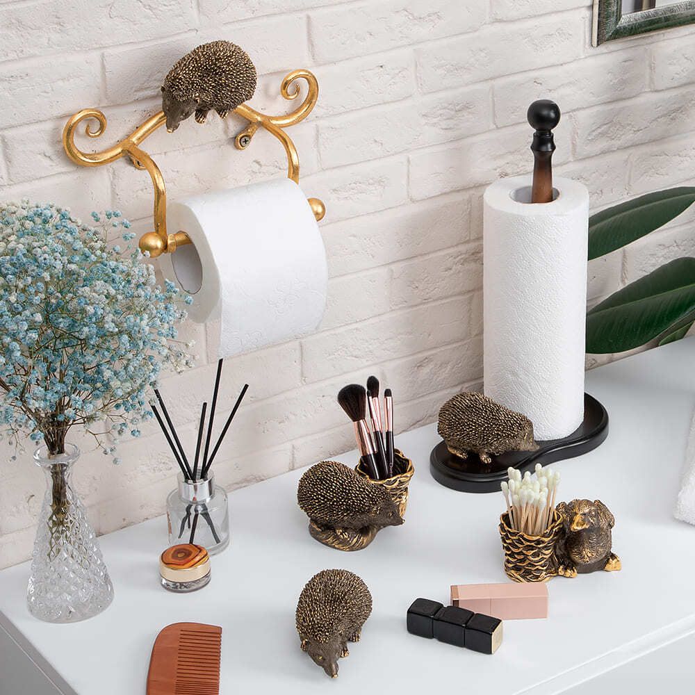 Держатель для туалетной бумаги Ежик Барб Бронза