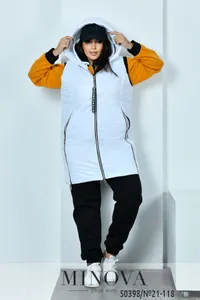 Костюм 21-118-горчица-белый Minova