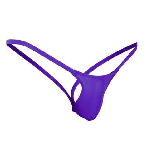 Мужские трусы стринги фиолетовые Romeo Rossi RR1032-5