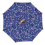 Зонт "Силуэты в синей палитре"