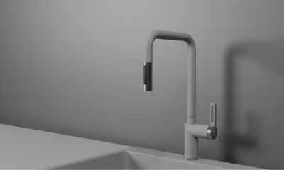 Granula GR-8173, БАЗАЛЬТ, СМЕСИТЕЛЬ КУХОННЫЙ С ВЫДВИЖНЫМ ИЗЛИВОМ