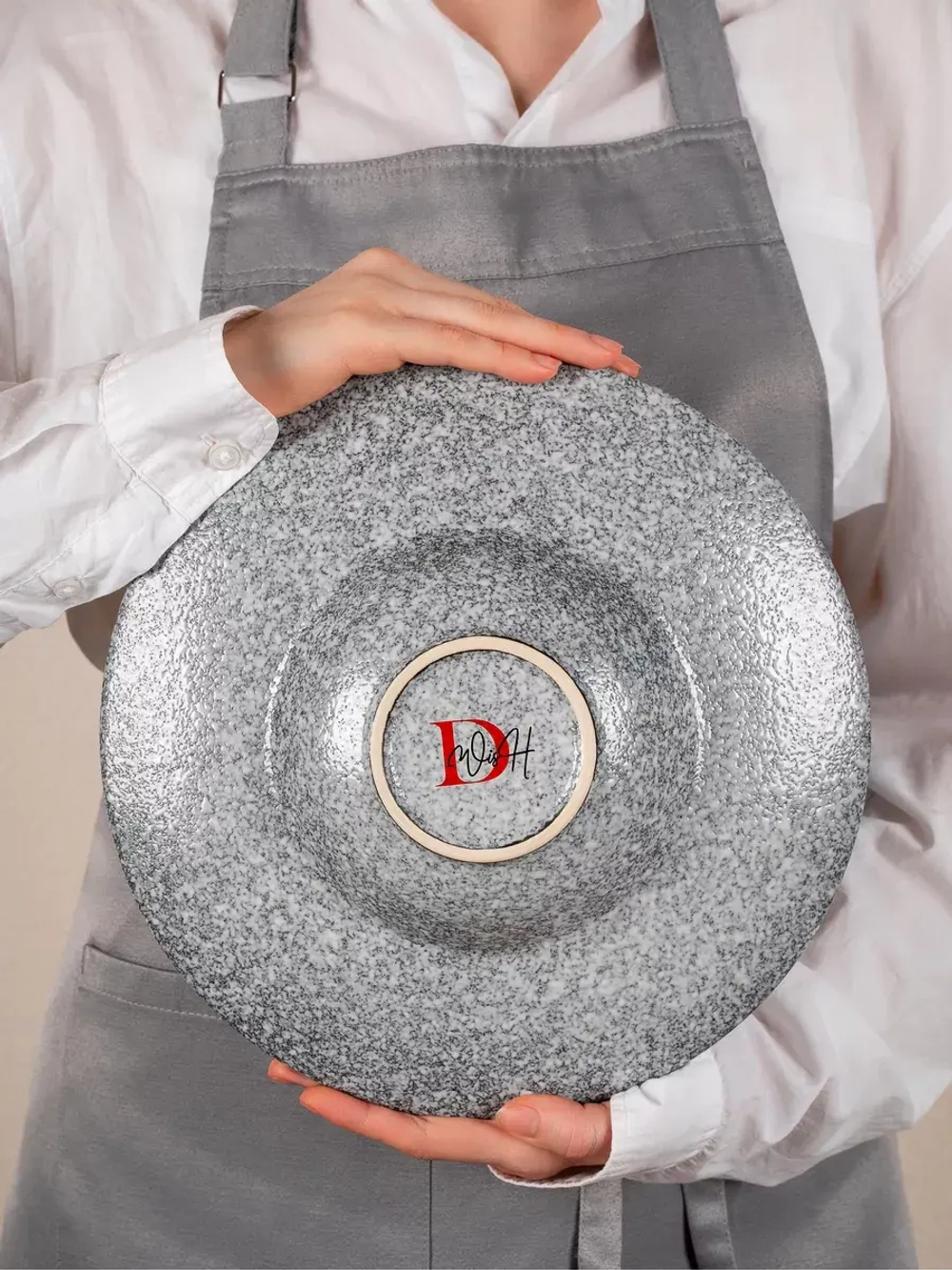 Набор посуды 2 тарелки для пасты шляпа синяя 28 см