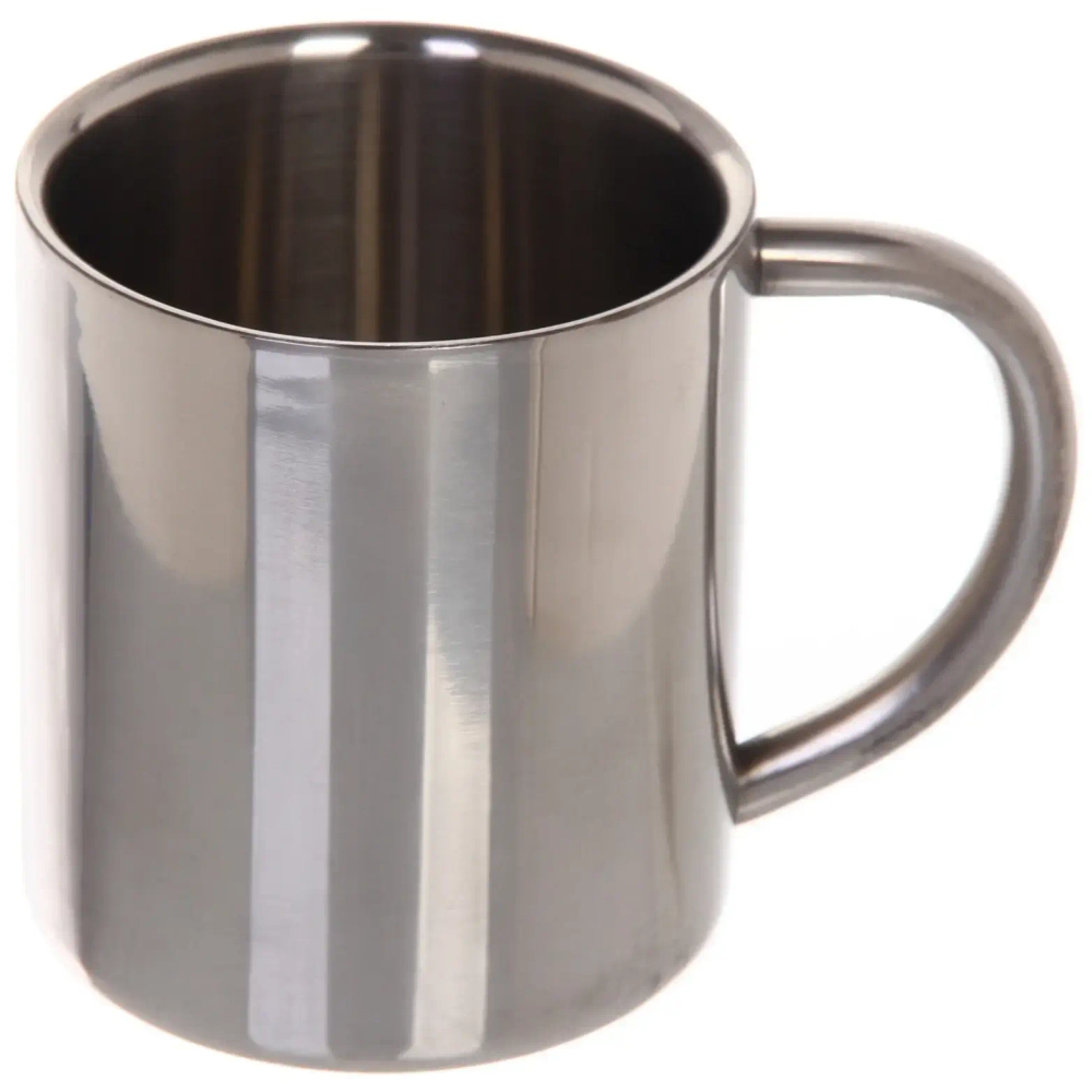 Кружка походная металлическая 220мл, двойная стенка