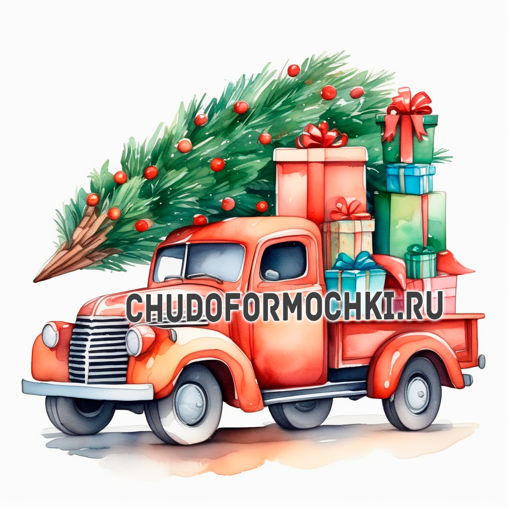 Машина с елкой 1003