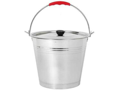 Ведро 9л нерж с крышкой тм Appetite