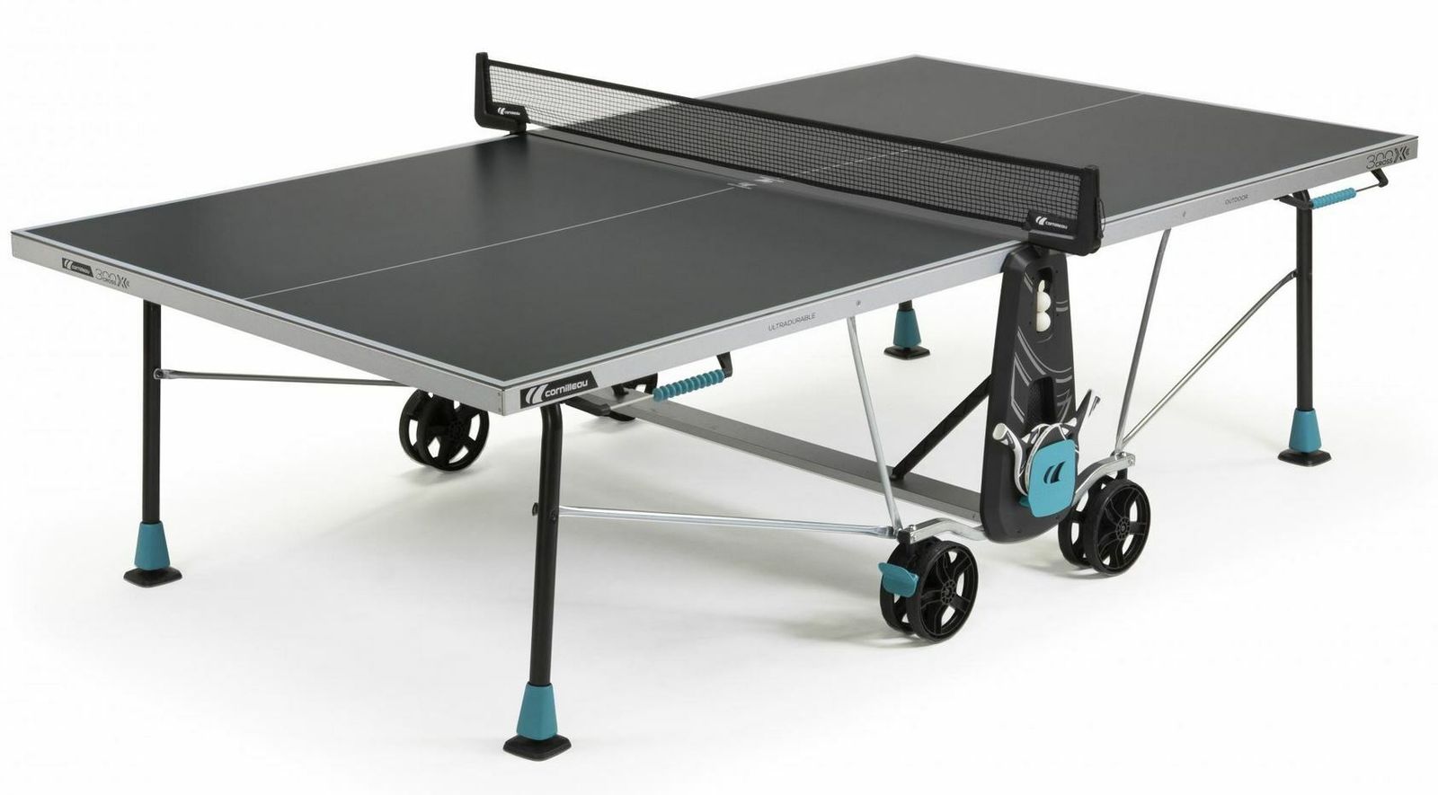 Теннисный стол Cornilleau всепогодный 300X Outdoor grey 5 mm фото №1