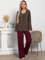 Блуза Маллуя (кофе) Б15167-4М LT Collection