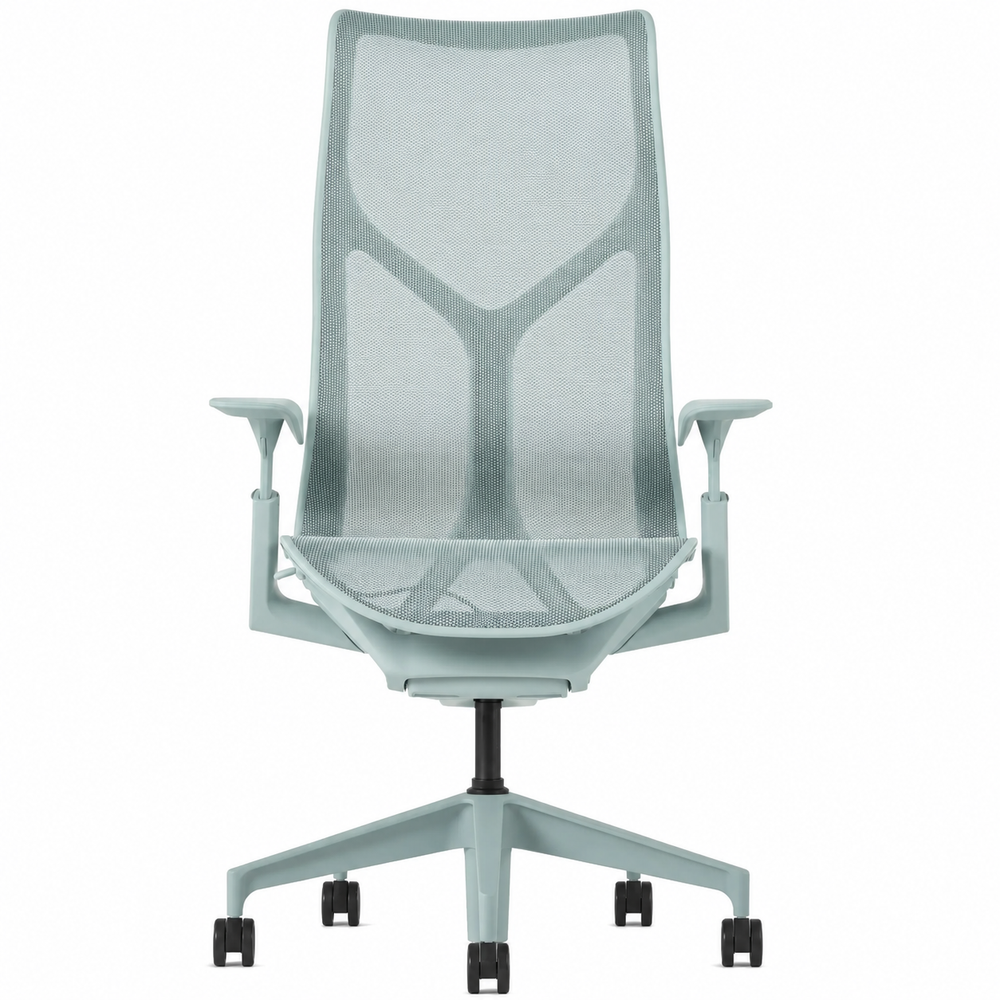 Кресло Herman Miller Cosm, высокая спинка, цвет Glacier, регулируемые подлокотники