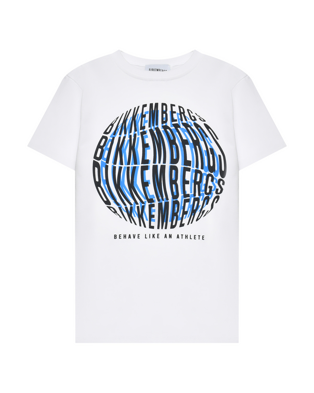 Футболка BIKKEMBERGS Белый/Термопринт: объемный круглый логотип Мальчик