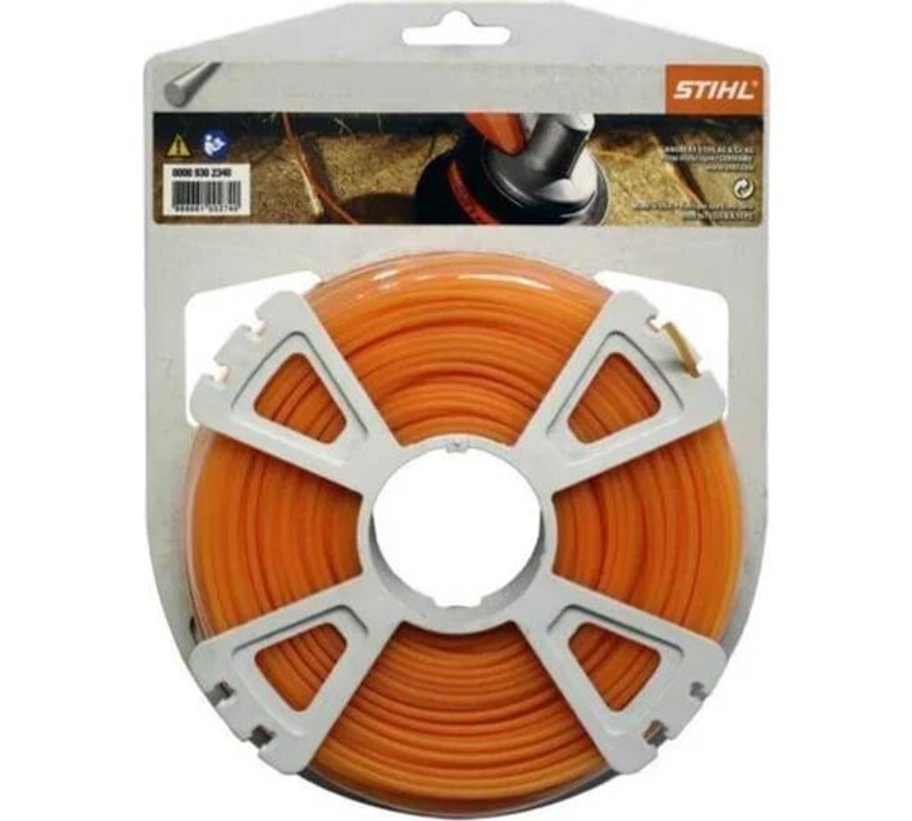 Леска для триммеров STIHL круглое диам:2,4мм длина:86м (0000-930-2340)