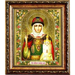 Ольга Святая равноапостольная княгиня. Икона на холсте
