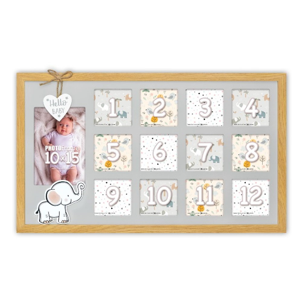 ZEP VG352 1x10x15 12x6,5x6,5 (47x28,5) Enea дерево (детская галерея 12 мес) ф/рамка-галерея