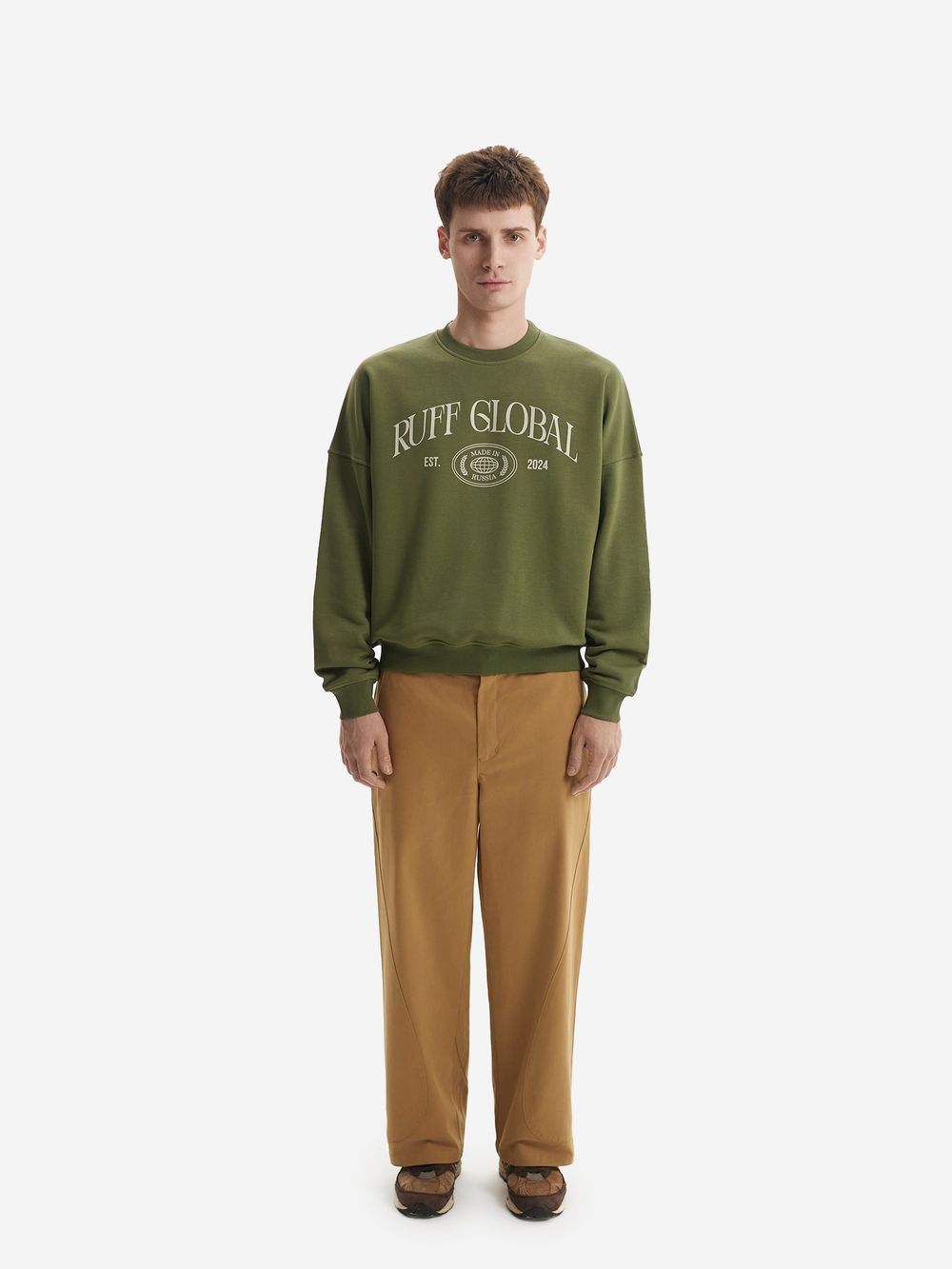 Толстовка Ruff Global Oversized хаки