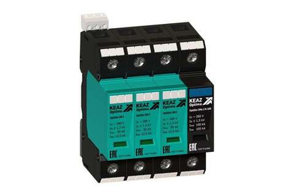 Ограничитель импульсных перенапряжений (УЗИП) OptiDin OM-I-3+Nu-280/12,5/R КЭАЗ