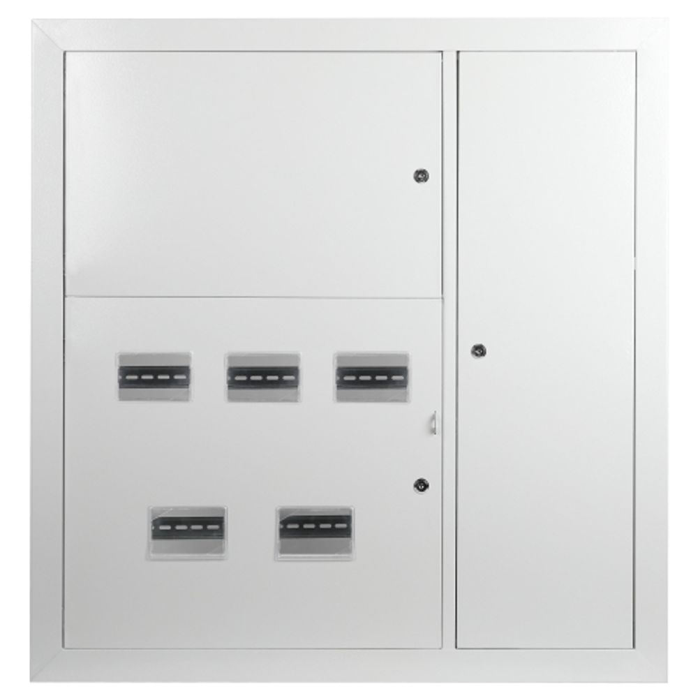 Корпус металлический встраиваемый ЭРА SIMPLE ЩЭ-5 (1000х960х140) 5 квартирный IP31 УХЛ3 серый | Щиты этажные металлические