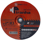 Диск шлифовальный по металлу и нержавеющей стали 230х6.4х22.2 Piranha Pro