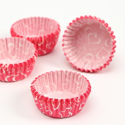 Форма для выпечки "Сердца", 3,5 х 2 см 50шт