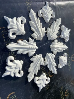 розетка потолочная из гипса наборная 12шт