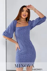 Платье 871-джинс Minova