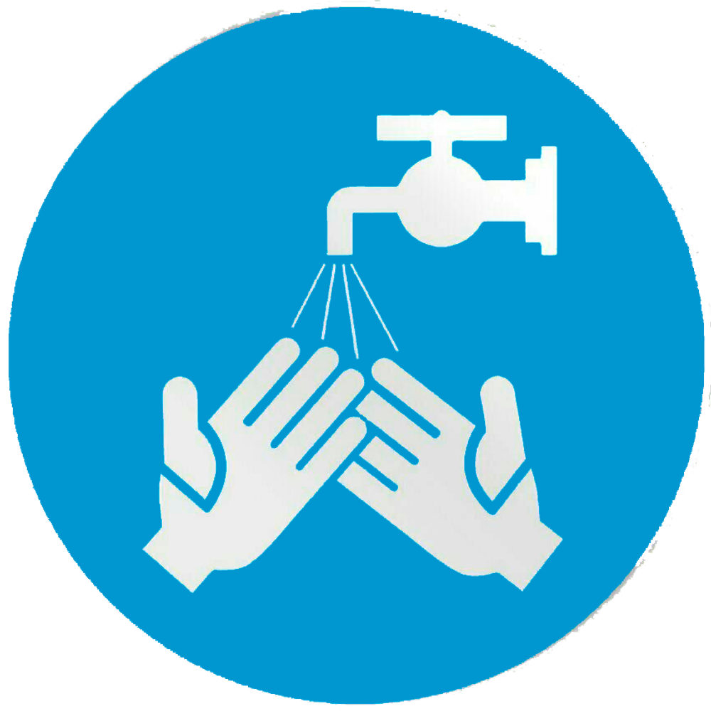 М20 "Мыть руки (перед началом работы / после окончания работы)"