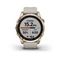 Умные часы Garmin FENIX 7S Sapphire Solar титановый кремово-золотой с светло-песочным силиконовым ремешком