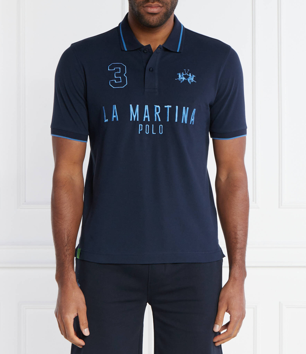 Поло La Martina - темно-синий(YMP320 PK001)