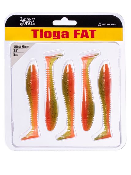 Виброхвосты съедоб. искусст. LJ Pro Series TIOGA FAT 3.9in (10.00)/Z12 5шт.