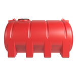 Ёмкость горизонтальная 10000л усиленная для перевозки Политим 10000 л.(3660x2200x1880см;красный) - арт.560784