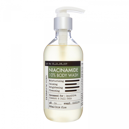 Derma Factory NIACINAMIDE 10% BODY WASH Гель для душа с ниацинамидом 300мл