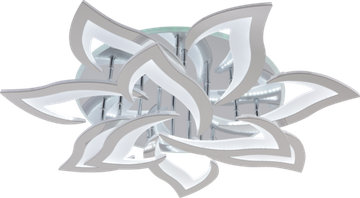 Светодиодная люстра 180W+14W 3000К-6000К RGB 8028/7+3 CHR хром Profit Light