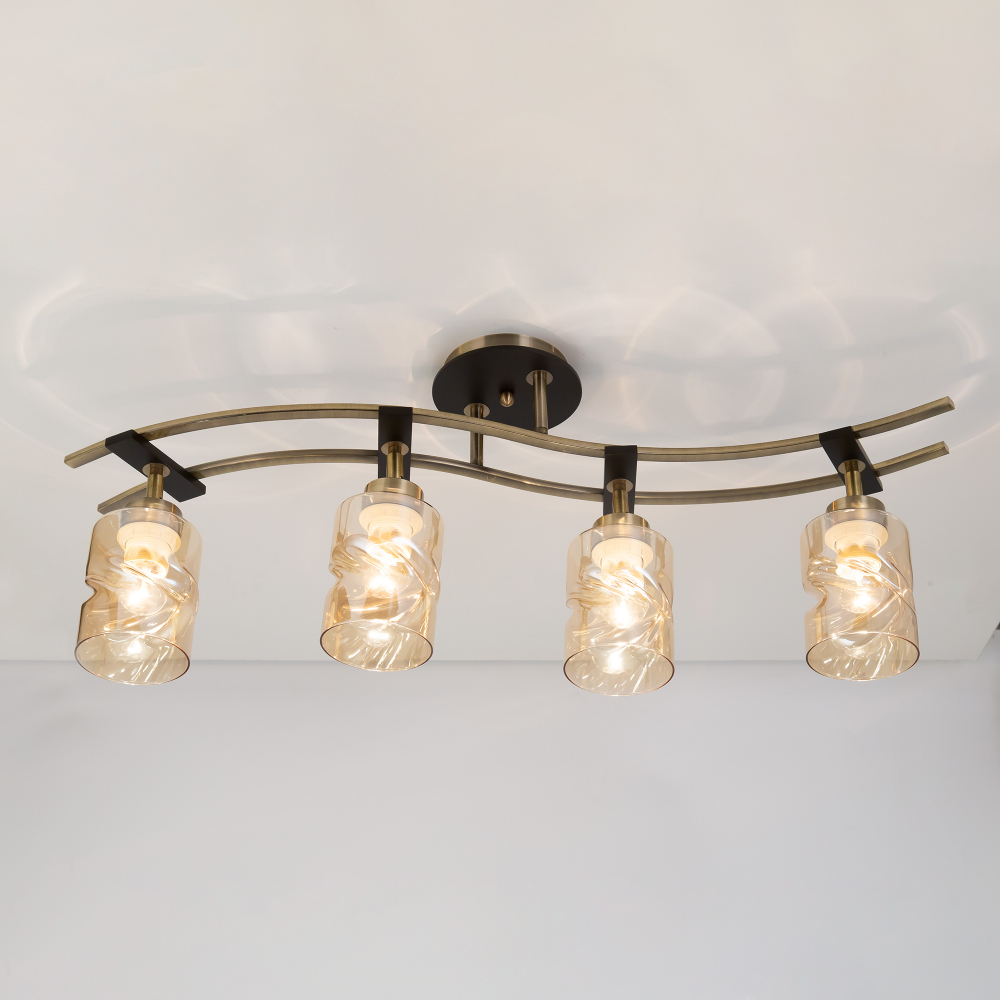 Citilux Мерида CL142144 Люстра с поворотными плафонами Бронза