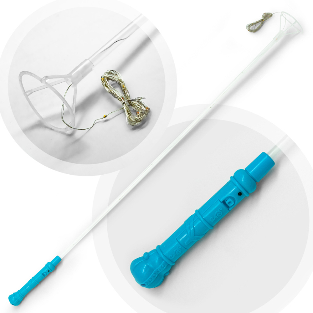 Шар баблс с Светодиодной нитью на палке - держателе