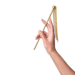 Золотисто-черный флоггер-щекоталка 44см со сменными наконечниками ToyFa Theatre 700044