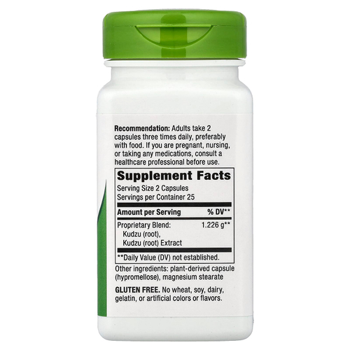 Nature's Way, корень кудзу, 50 веганских капсул (613 мг в 1 капсуле)