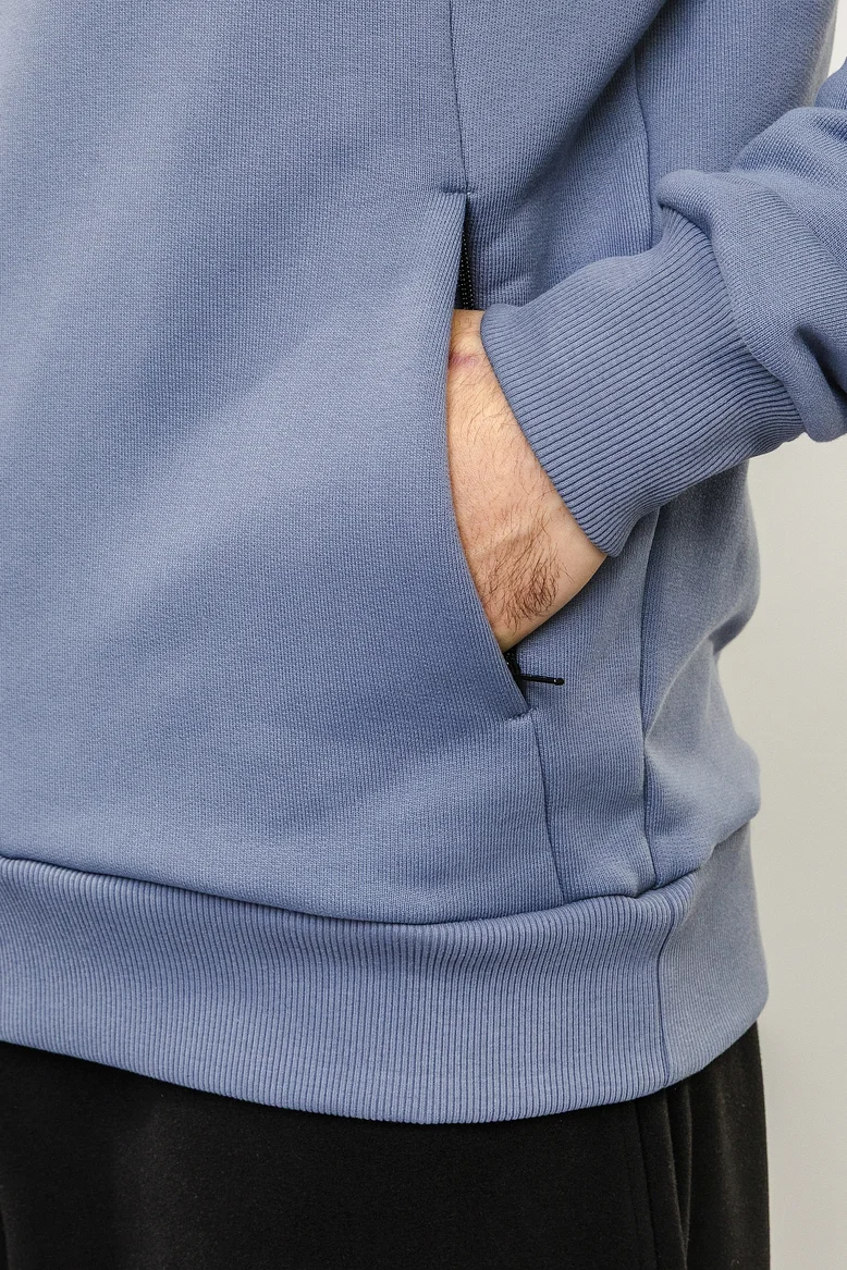 Худи "НОХО" унисекс, цвет "Полярный василёк"