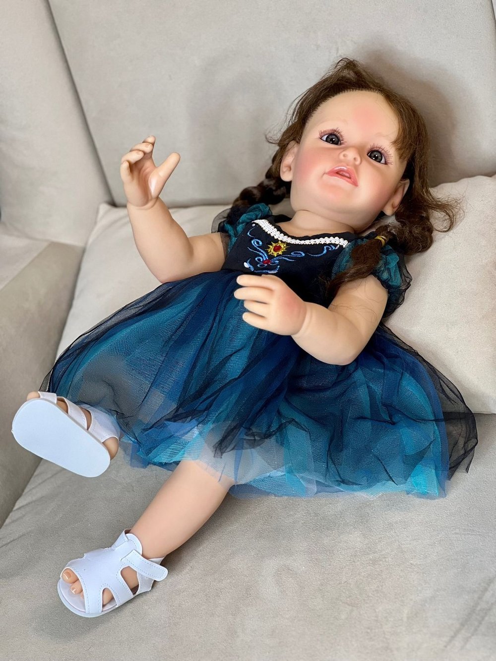 Кукла Реборн виниловая 55см в пакете (FA-380)