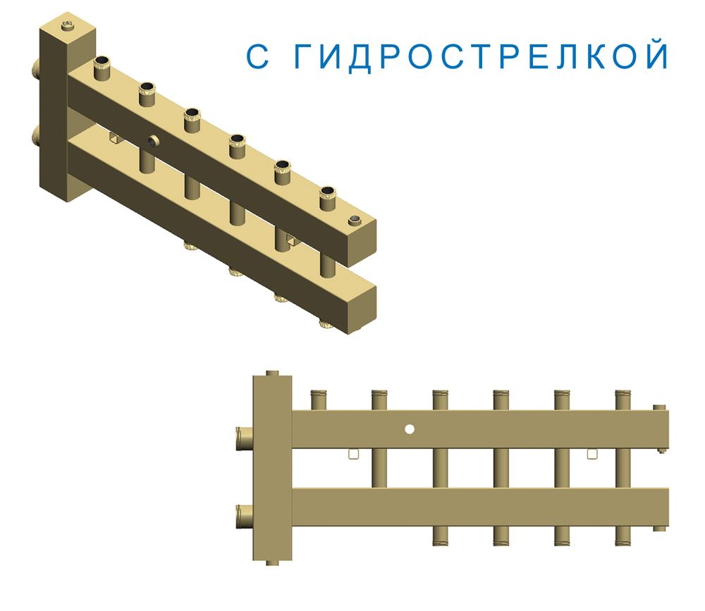 Коллектор котельной разводки