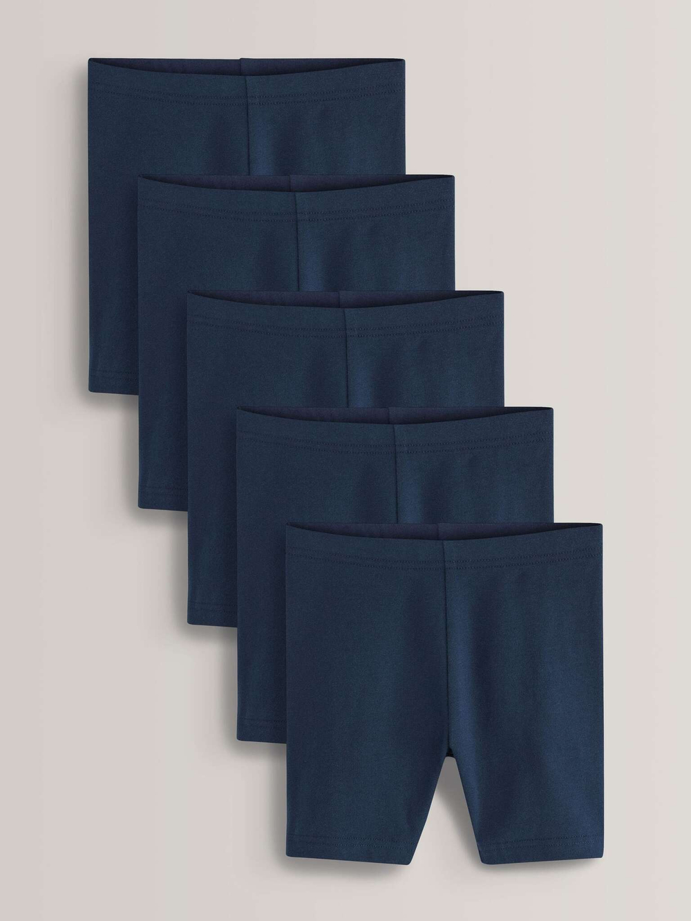 Шорты-велосипедки с обыной посадкой для девочки Next T40-843, 5 шт., Темно-синий