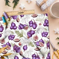 Ткань премиум шелк искусственный Армани аппетитный инжир