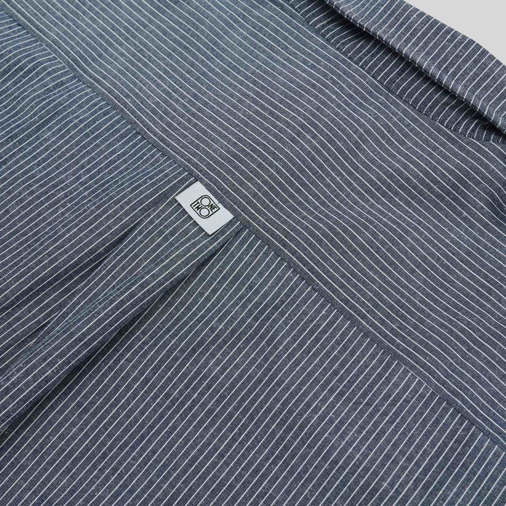 Рубашка One Two Oversized Striped Shirt Dirty-Blue