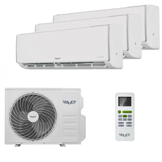 Мультисплит система на 3 комнаты Shuft SFMS/I-07 HB FMI/N8/In/white x 3 / SFMO/I-21 FMI-3/N8/Out