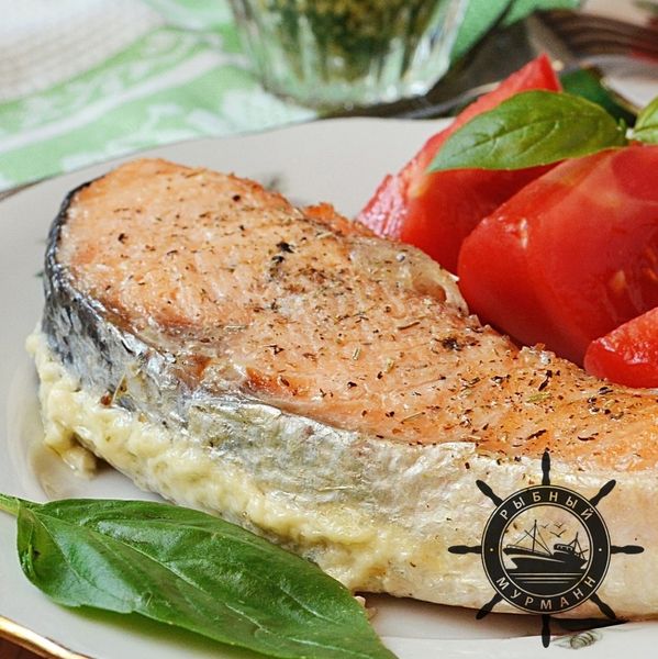 Форель в духовке со сливочным маслом и чесноком от Рыбного Мурманна
