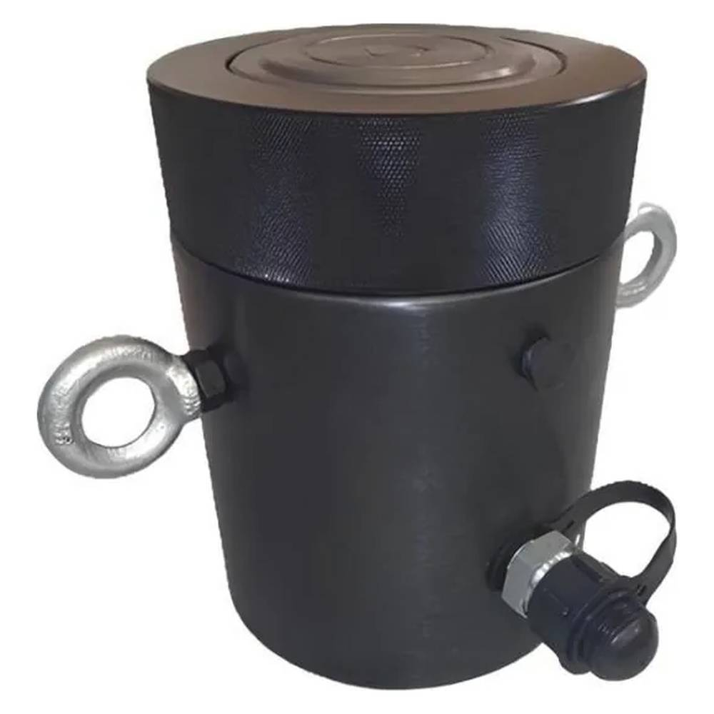 Домкрат грузовой алюминиевый Инстан с фиксирующей гайкой и пружинным возвратом штока ДГА100-300ПГ (100т, ход 300мм)