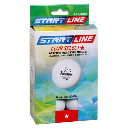 Мячи Start Line Club Select 1* (6 шт, бел.)