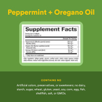 Natural Factors, комплекс из перечной мяты и масла орегано, 60 капсул, покрытых кишечнорастворимой оболочкой