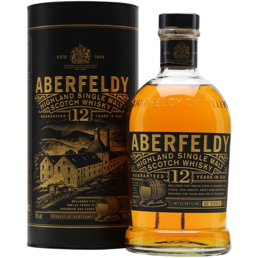 Виски Aberfeldy 12 Y.O. 0,7 л. В тубе