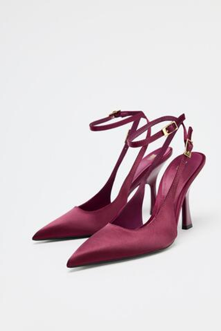 ZARA ТУФЛИ-ЛОДОЧКИ, РОЗОВЫЙ