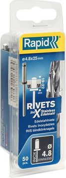 RAPID 4.8 х 25 мм, 50 шт, нержавеющая заклепка (5000398)