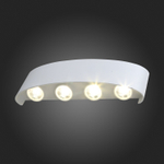 SL089.501.08 Светильник уличный настенный ST-Luce Белый кварцевый LED 8*1W 4000K BISELLO