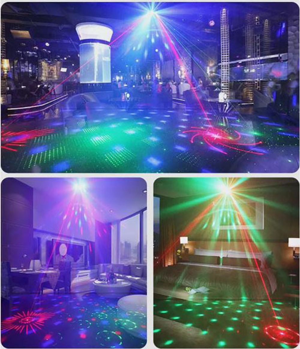 Световой прибор с лазерами